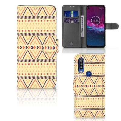 Motorola One Action | Telefoon Hoesje | Aztec Yellow