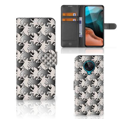 Xiaomi Poco F2 Pro | Telefoonhoesje | Met pasjeshouder | Salamander Grey