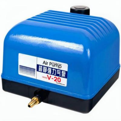 Aquaforte V-20 Luchtpomp - 1200L/h Capaciteit, 15W, Duurzaam Aluminium voor Gezonde Vijvers