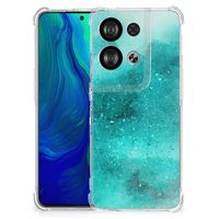 Back Cover OPPO Reno8 Painting Blue - thumbnail