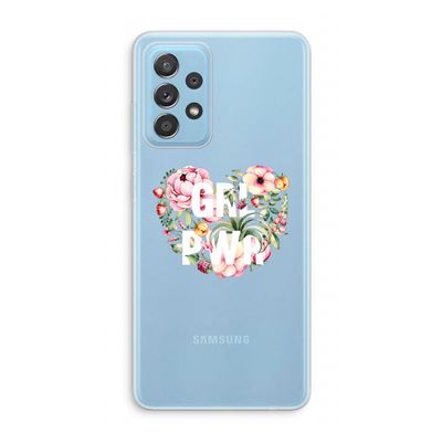 GRL PWR Flower: Samsung Galaxy A73 Transparant Hoesje