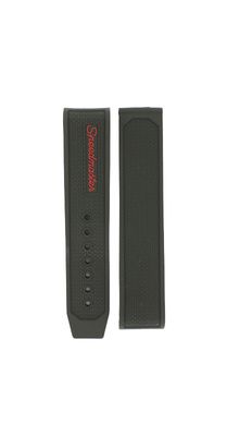 Horlogeband Omega 32632405011001 Rubber Zwart 19mm