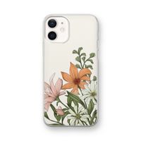 Floral bouquet: iPhone 12 mini Transparant Hoesje