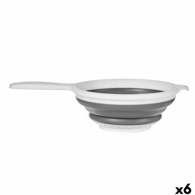 Strainer Kinvara CK15588-16 Wit Grijs Polypropyleen TPR 33,5 x 20 x 8 cm 20 x 33,5 x 3,5 cm (6 Stuks)