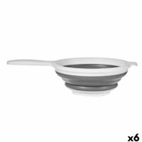 Strainer Kinvara CK15588-16 Wit Grijs Polypropyleen TPR 33,5 x 20 x 8 cm 20 x 33,5 x 3,5 cm (6 Stuks)