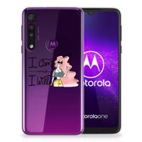 Motorola One Macro Telefoonhoesje met Naam i Can