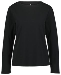 HEMA Dames T-shirt Structuur Zwart (zwart)