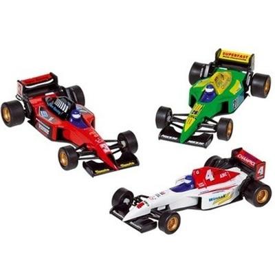 Goki - Raceauto's speelgoed set - 3x stuks - Formule 1 racewagens - van 10 cm - racing - autosport
