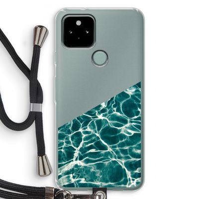Weerkaatsing water: Pixel 5 Transparant Hoesje met koord