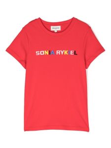 SONIA RYKIEL ENFANT t-shirt à logo imprimé - Rouge