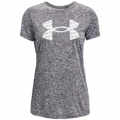 Dames-T-Shirt met Korte Mouwen Under Armour Tech Twist Grijs - Maat: S
