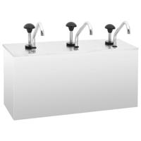 VidaXL Sausdispenser 3x3,5 l roestvrij staal