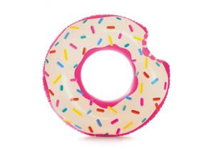 Opblaasbare roze donut XL zwemband 107 cm   -