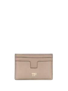 TOM FORD porte-cartes à plaque logo - Tons neutres