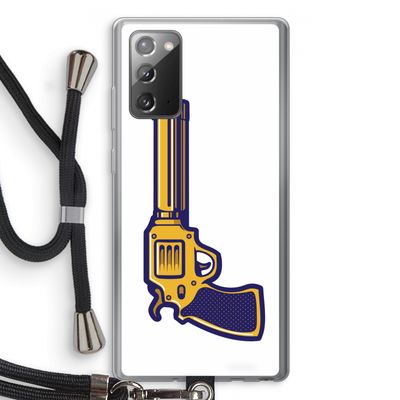 Pew Pew Pew: Samsung Galaxy Note 20 / Note 20 5G Transparant Hoesje met koord