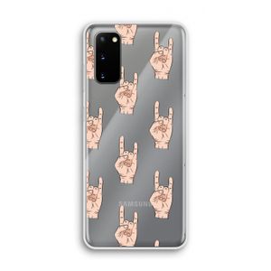 Rock: Samsung Galaxy S20 Transparant Hoesje