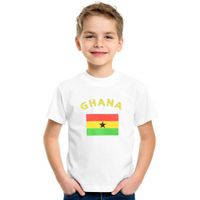 Wit kinder t-shirt Ghana XL (158-164)  -