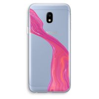 Paarse stroom: Samsung Galaxy J3 (2017) Transparant Hoesje