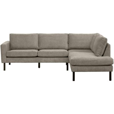 Leen Bakker - Hoekbank Collin Rechts - Zand - Stof - Beige - 195x247x81 Cm