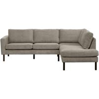 Leen Bakker - Hoekbank Collin Rechts - Zand - Stof - Beige - 195x247x81 Cm