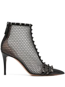 Valentino Garavani bottines Rockstud à design transparent - Noir