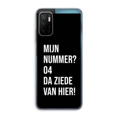 Da ziede van hier - Zwart: Xiaomi Poco M3 Pro 5G Transparant Hoesje