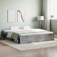Bedframe betongrijs 180x200 cm Super King Size