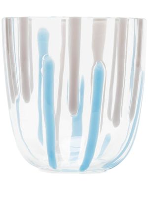 Carlo Moretti verre à imprimé abstrait - Blanc