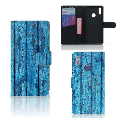 Huawei Y7 (2019) | Book Style Case | Wood Blue