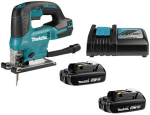 Makita DJV184RAJ | Accu Decoupeerzaag | SET | 18 V | D-greep | 2 x 2,0 Ah accu + snellader | in Mbox