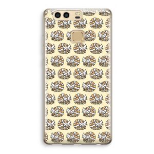 Slapende poes: Huawei P9 Transparant Hoesje