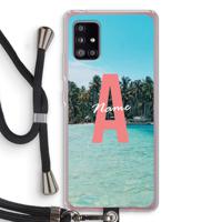 Pacific Dream: Samsung Galaxy A51 5G Transparant Hoesje met koord