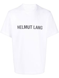 Helmut Lang t-shirt en coton à logo imprimé - Blanc