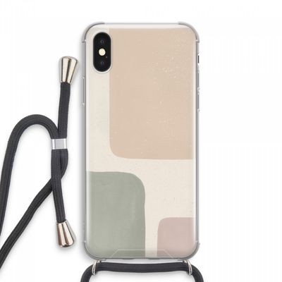 Geo #7: iPhone XS Max Transparant Hoesje met koord