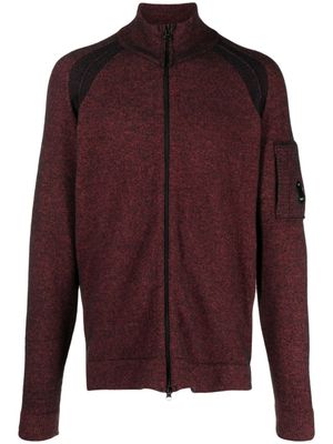 C.P. Company cardigan en maille mouchetée - Rouge