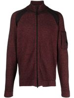 C.P. Company cardigan en maille mouchetée - Rouge
