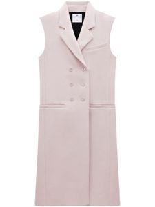 Courrèges manteau sans manches à boutonnière croisée - Rose