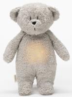 Moonie Moonie The Humming Bear Gray Natur 2.0 - organic - hartslag knuffel - beer Moonie Moonie The Humming Bear Gray Natur 2.0 - organic - hartslag knuffel - beer