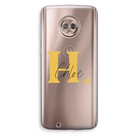 Amber Script: Motorola Moto G6 Transparant Hoesje