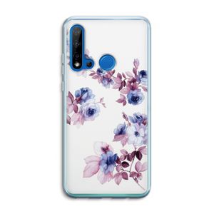 Waterverf bloemen: Huawei P20 Lite (2019) Transparant Hoesje