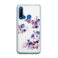 Waterverf bloemen: Huawei P20 Lite (2019) Transparant Hoesje