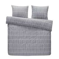 Easy dekbedovertrek Liverpool - grijs - 200x200 cm