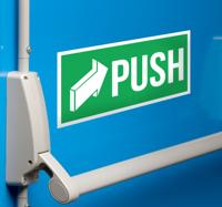 Deursticker push Deursticker push