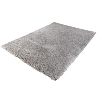 Hoogpolig Gerecycled Floki vloerkleed Grijs-160 x 230 cm