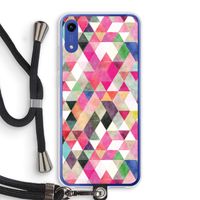 Gekleurde driehoekjes: Honor Play 8A Transparant Hoesje met koord