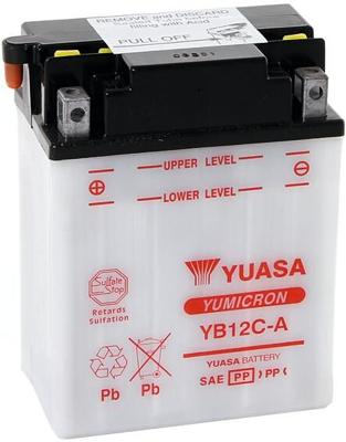 YUASA batterij "yb12c-a" battery yb12c-a standard without sp YUASA batterij "yb12c-a" battery yb12c-a standard without sp
