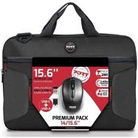 PACCHETTO PREMIUM: borsa per laptop 15 + mouse wireless + adattatore USB Dungle e tipo C.