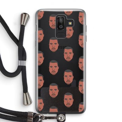 Kanye Call Me?: Samsung Galaxy J8 (2018) Transparant Hoesje met koord