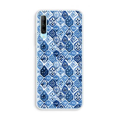 Blauw motief: Huawei P Smart Pro Transparant Hoesje
