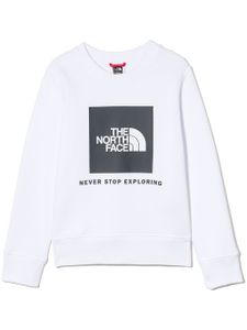 The North Face Kids sweat à logo imprimé - Blanc